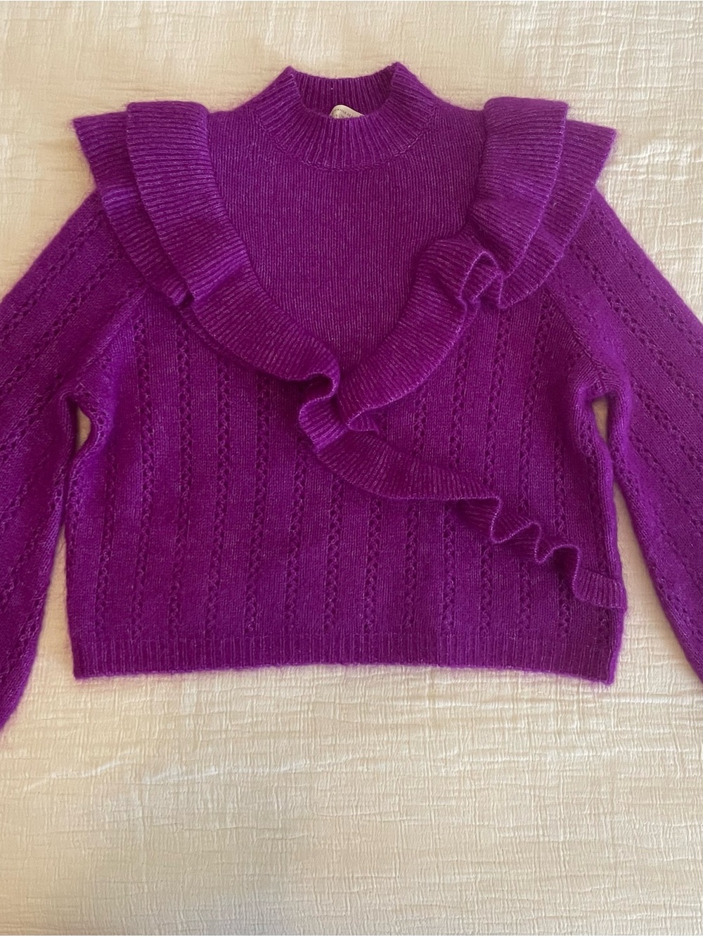 Sezane Rita Sweater in Bougainviller (XS)